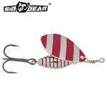 Блесна SibBear Meteoro №1 C: Silver Red Stripes